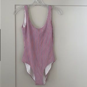Onia kelly one piece - red/white/blue stripe -NWT and liner still in tact